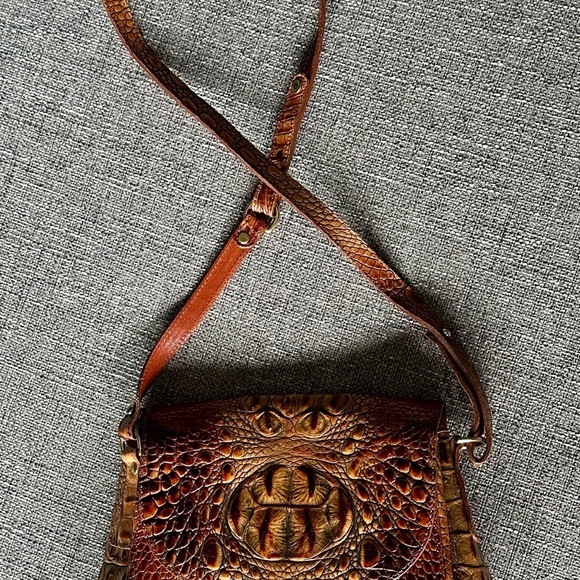 Brahmin Bags Brahmin Leather Cross Body Bag Flap Cover With Hidden Snap Poshmark